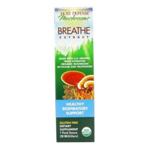 Host Defense Breathe Extract - Health Respiratory Support - 1 fl oz (30 ml)